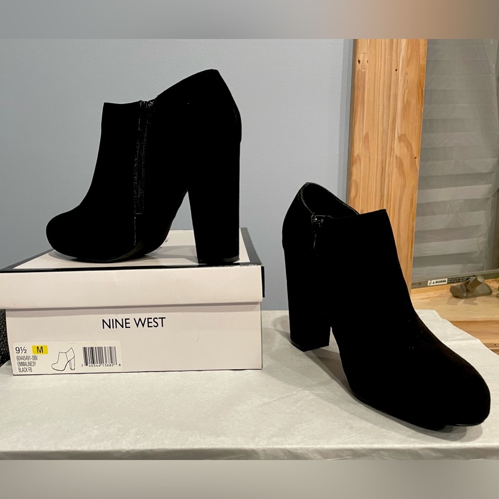 Nine West Women’s Booties Size 9.5 Women’s Shoes Heels Heeled Boots Booties